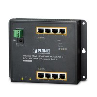 PLANET WGS-4215-8P2S Industrial 8-Port 10/100/1000T 802.3at PoE + 2-Port 100/1000X SFP Wall-mount Managed Switch (-40~75 degrees C)